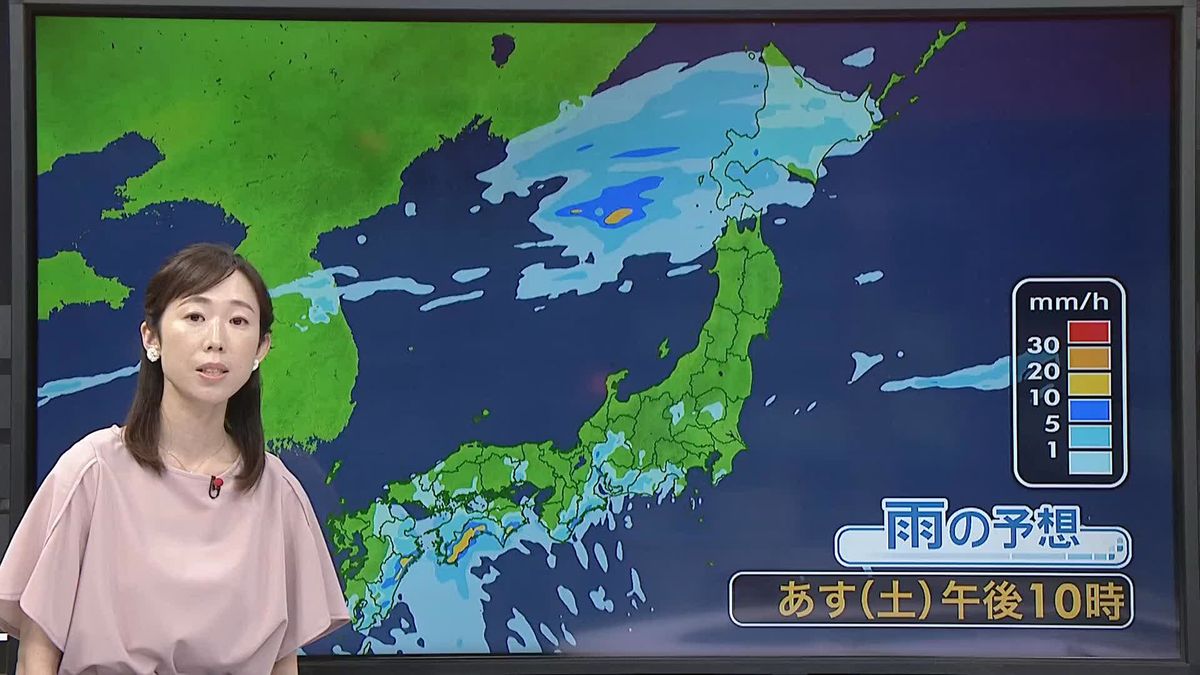 【あすの天気】西日本は太平洋側を中心に雨　東日本は広い範囲に日差し