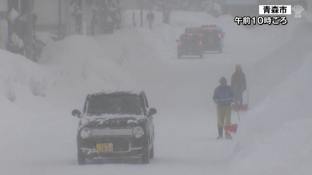 「終わりかなと思ったのに…」積雪増加で青森市130センチに迫る　冬型は午後から徐々に緩む見込み