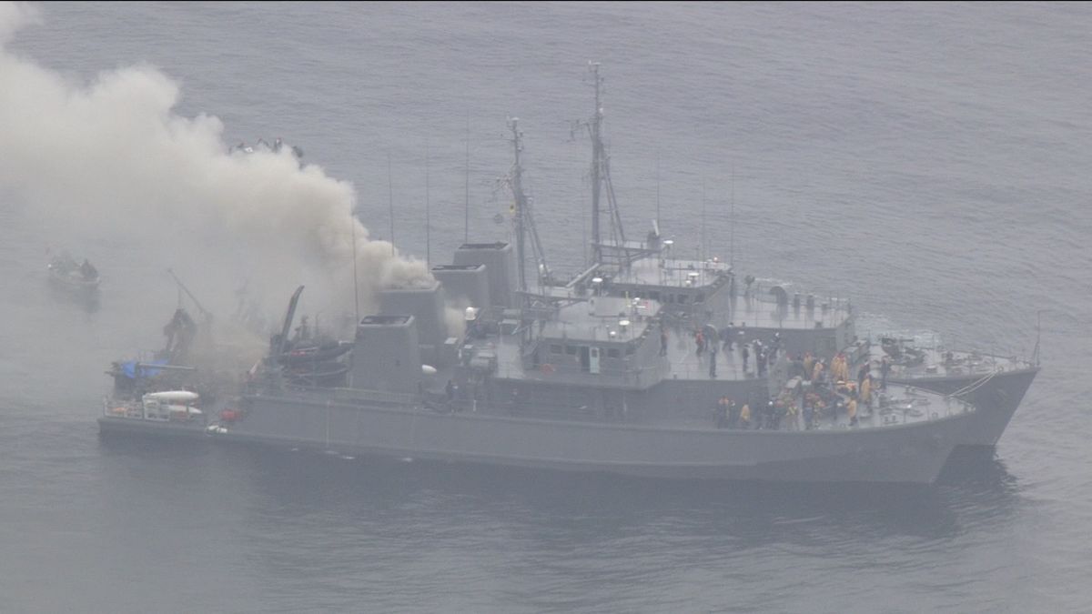 海自の掃海艇「うくしま」沈没現場付近の海底で人骨を発見　身元の確認を急ぐ　福岡