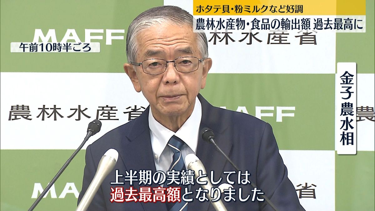 今年上半期の農林水産物・食品の輸出額　過去最高に　円安追い風に海外向けネット販売などが定着