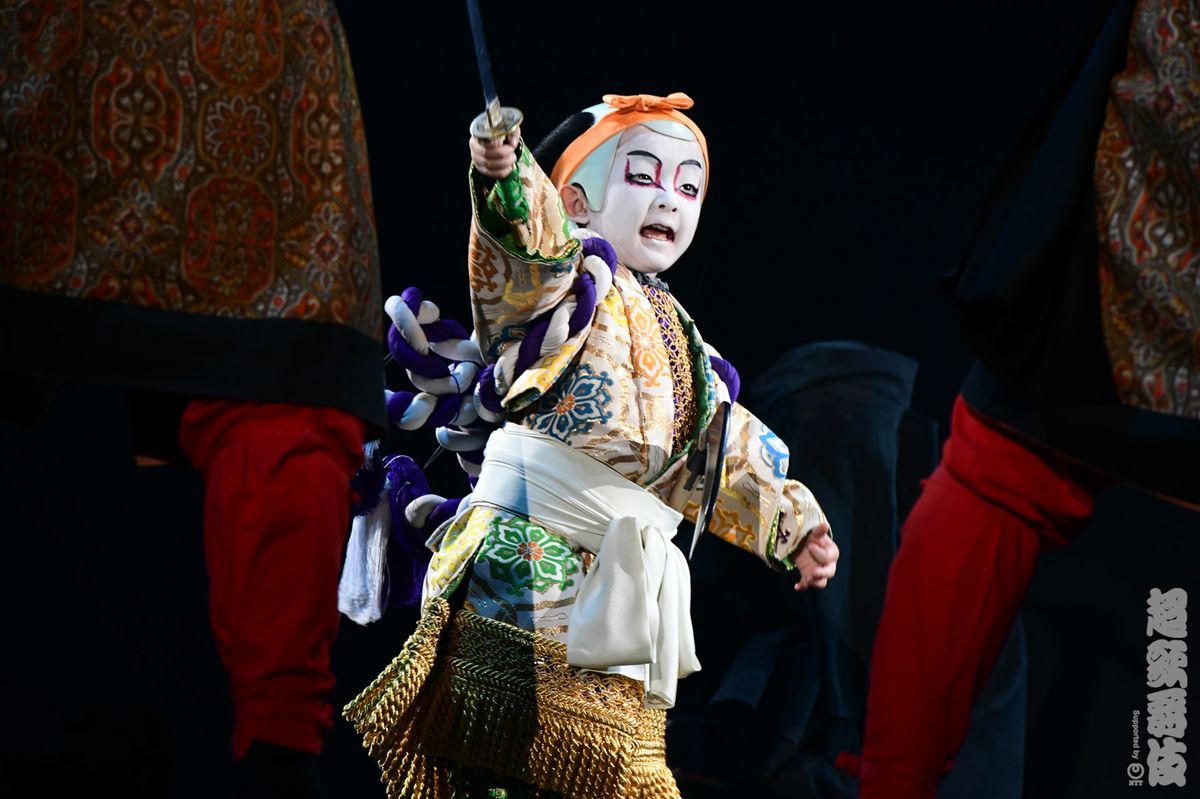 超歌舞伎で立ち回りを披露した小川陽喜くん