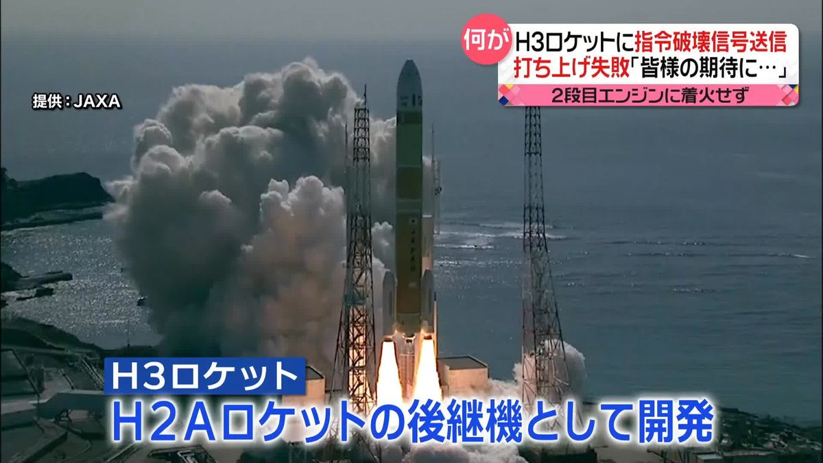 「H3ロケット」打ち上げ失敗　2段目エンジン着火せず「指令破壊信号」送信　日本の宇宙開発“切り札”が…