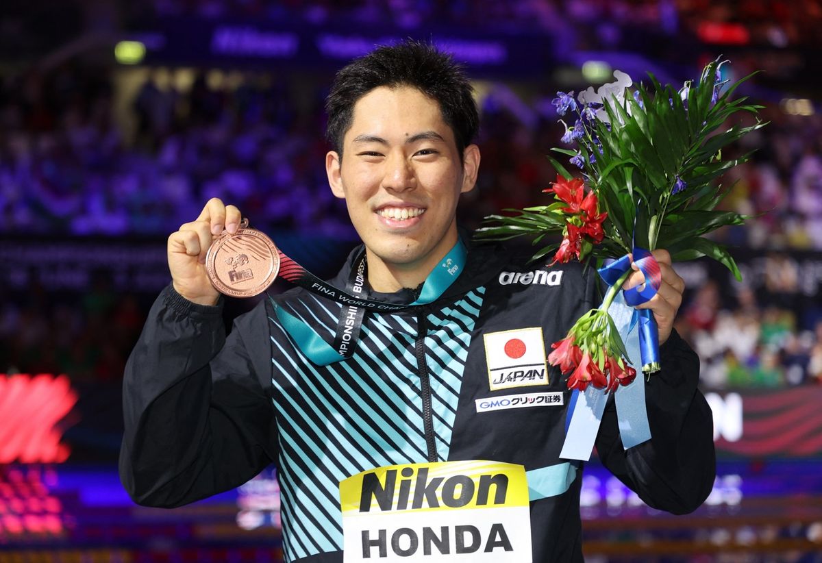 競泳メダル第1号は東京銀の本多灯　200mバタフライで銅メダル