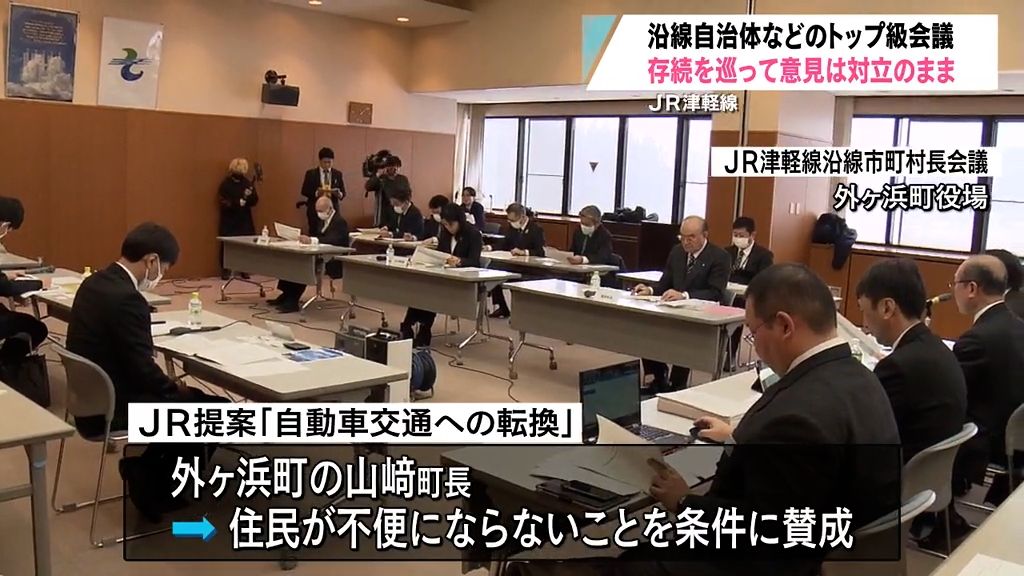 一部区間運休のＪＲ津軽線　初のトップ級会議でも意見対立