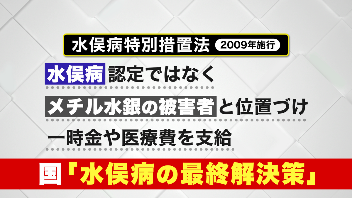 裁判の争点となった水俣病特措法