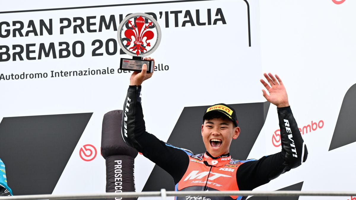 【MotoGP】山中琉聖82戦目での初表彰台に感極まる　Moto3決勝で古里太陽も4位