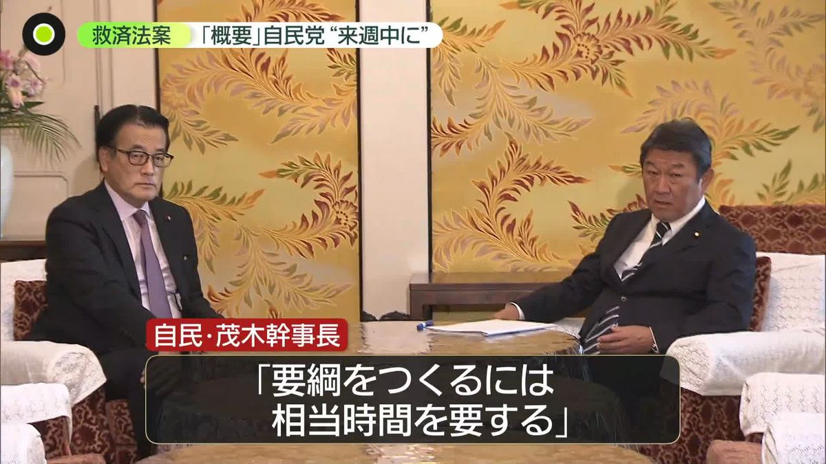 自民・茂木幹事長　“統一教会”被害者救済へ…新たな法案「来週中に法案の概要を示したい」