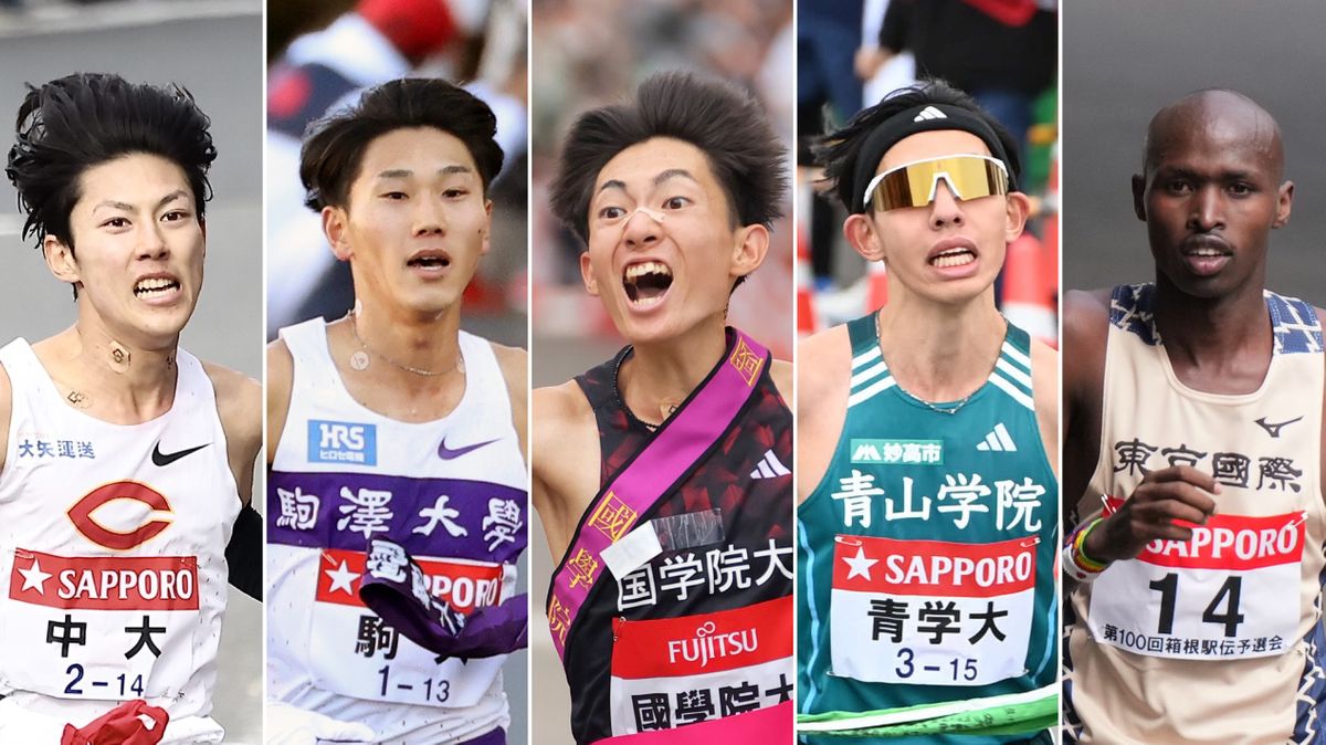 各大学の10000ｍ27分台の選手たち(写真：日刊スポーツ/アフロ)