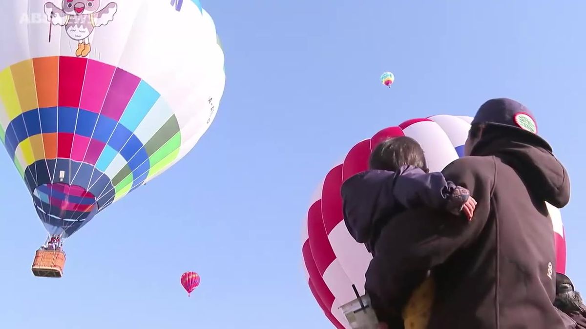 色とりどりの熱気球が空へ　スカイフェスタ始まる