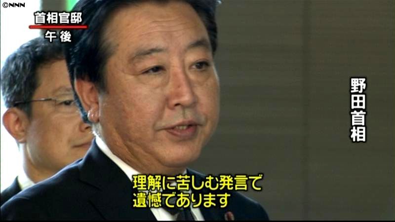 韓国・李大統領の言動に野田首相が不快感