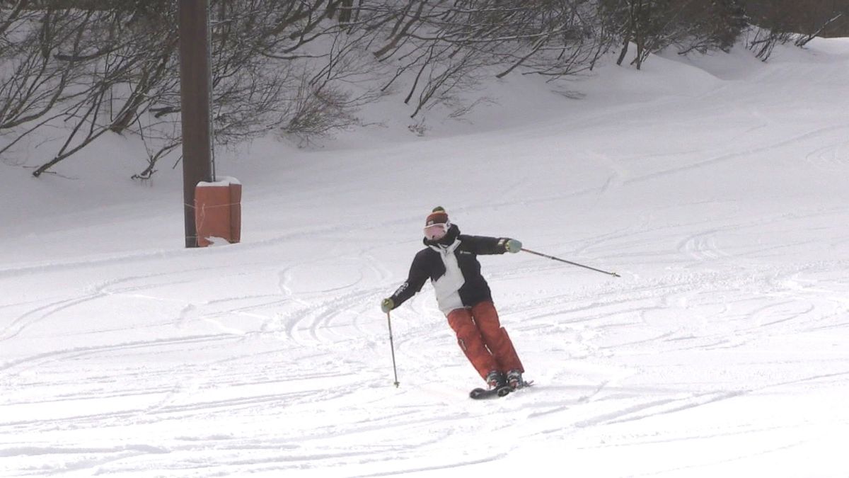 待ってました白い雪 今庄365スキー場 3週間ぶり営業再開