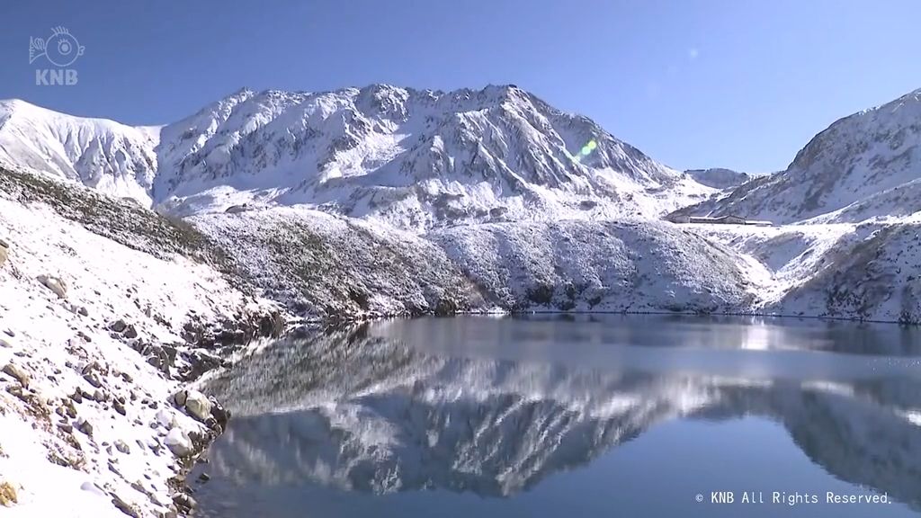 立山の初冠雪を観測　富山県内は今シーズン一番の冷え込みに