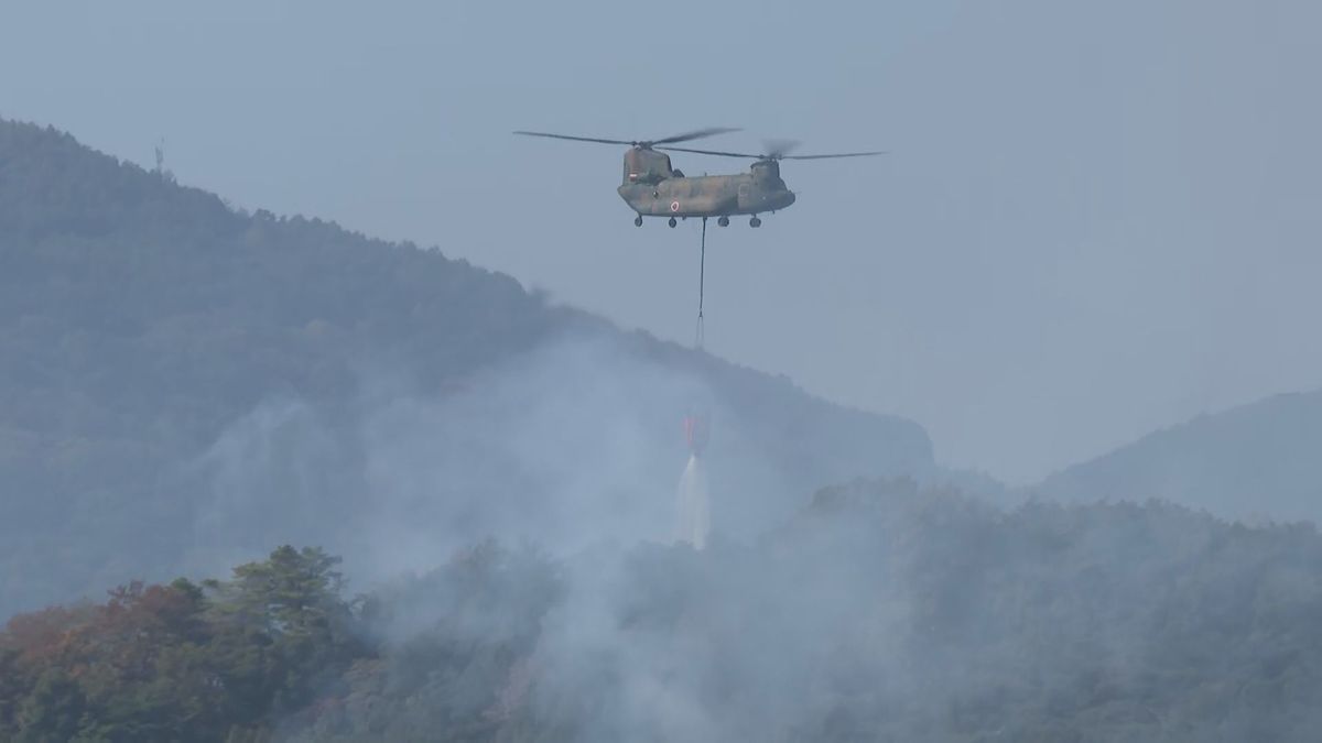 【速報】大洲市の山火事　鎮火を確認