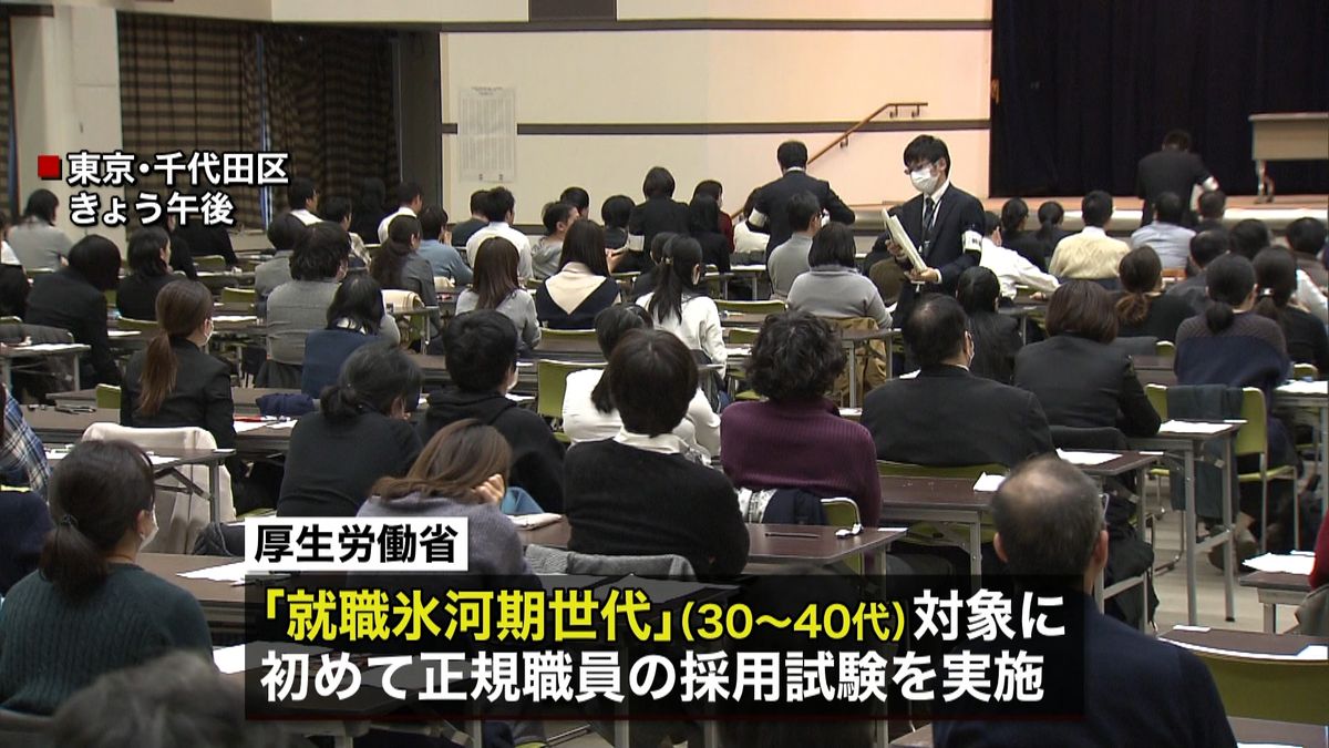 厚労省「就職氷河期世代」の職員採用試験