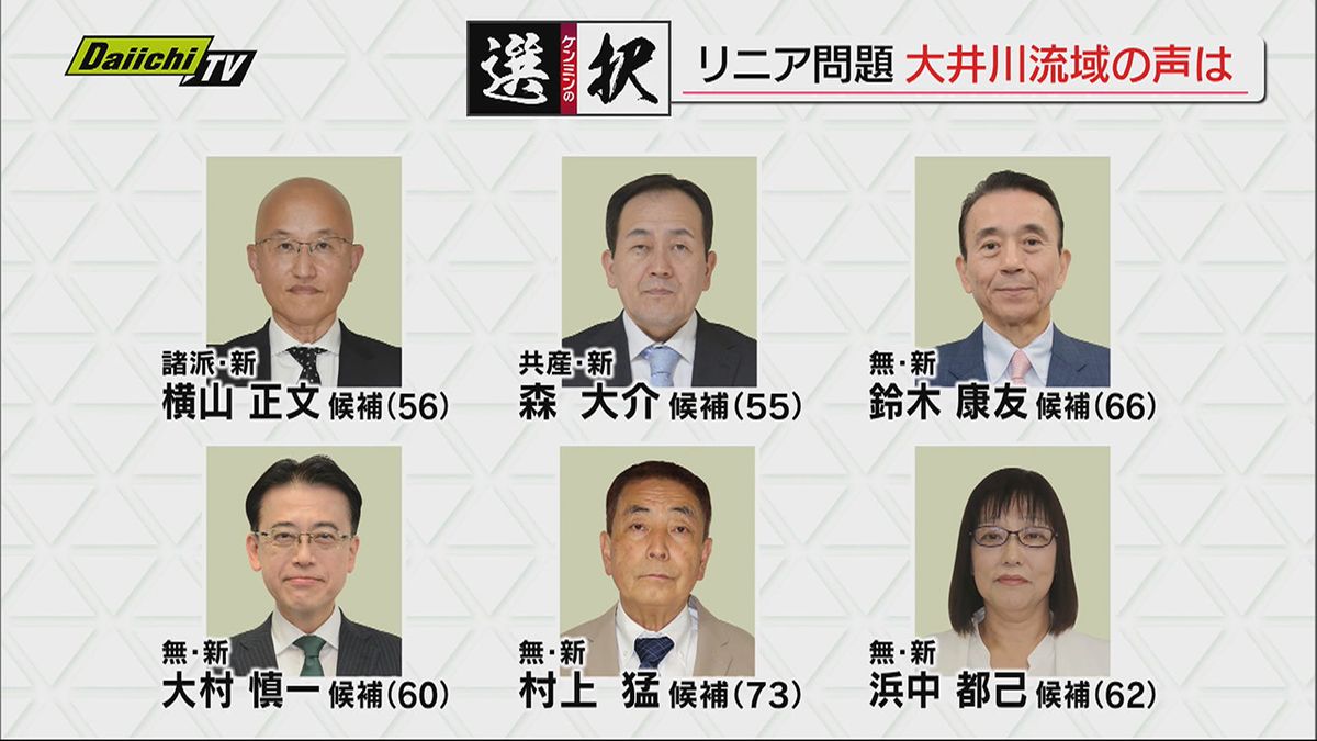 【静岡県知事選】県の課題・大井川流域とリニア問題（静岡）