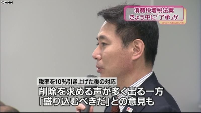 消費増税法案　民主執行部、了承取りつけへ