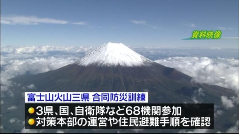 “富士山噴火”想定、３県が合同訓練開催へ