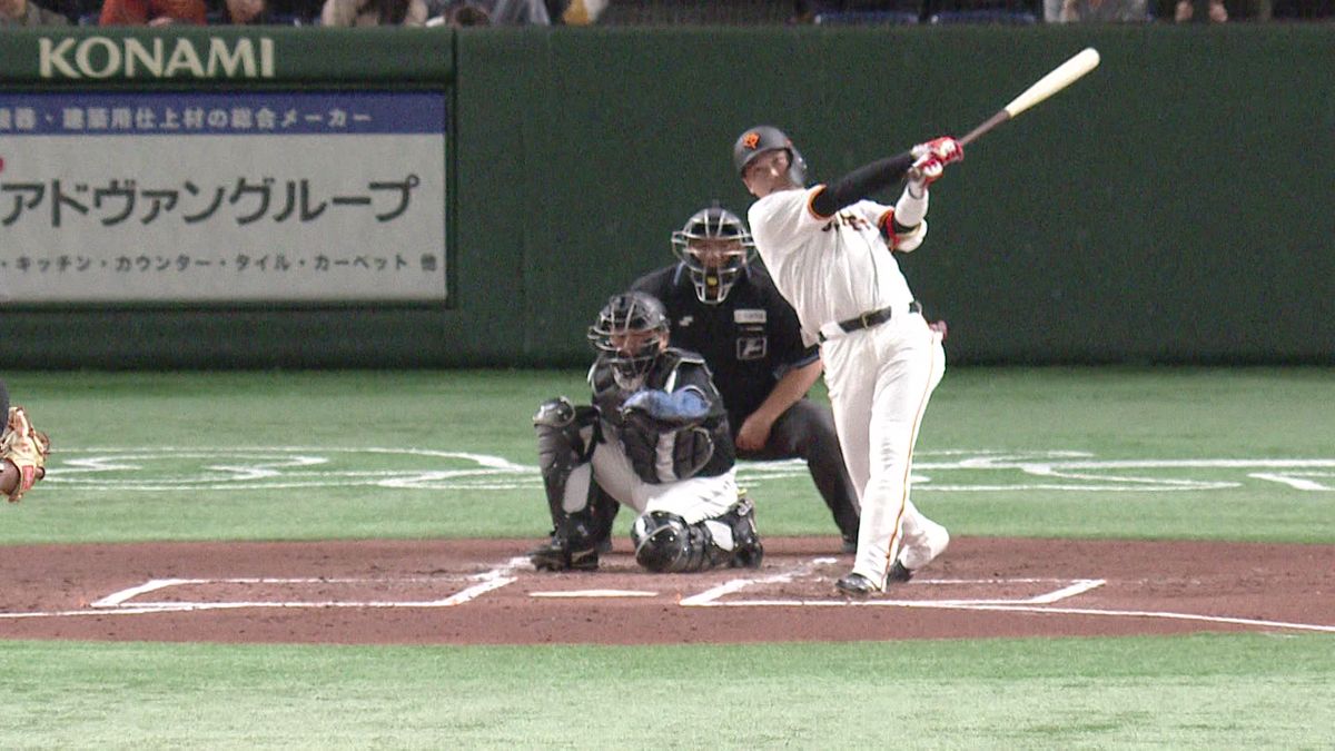 ホームランを放った坂本勇人選手（画像:日テレジータス）