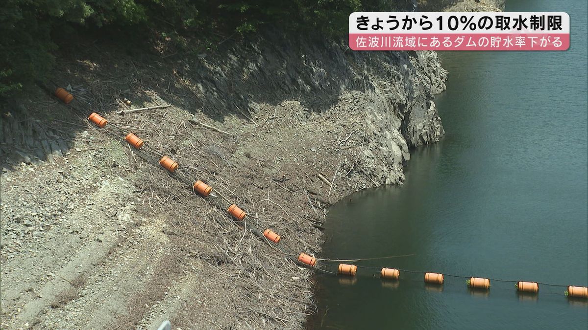 【山口】上水・工業用・農業用水10％の取水制限はじまる　佐波川流域2ダム貯水率基準下回り