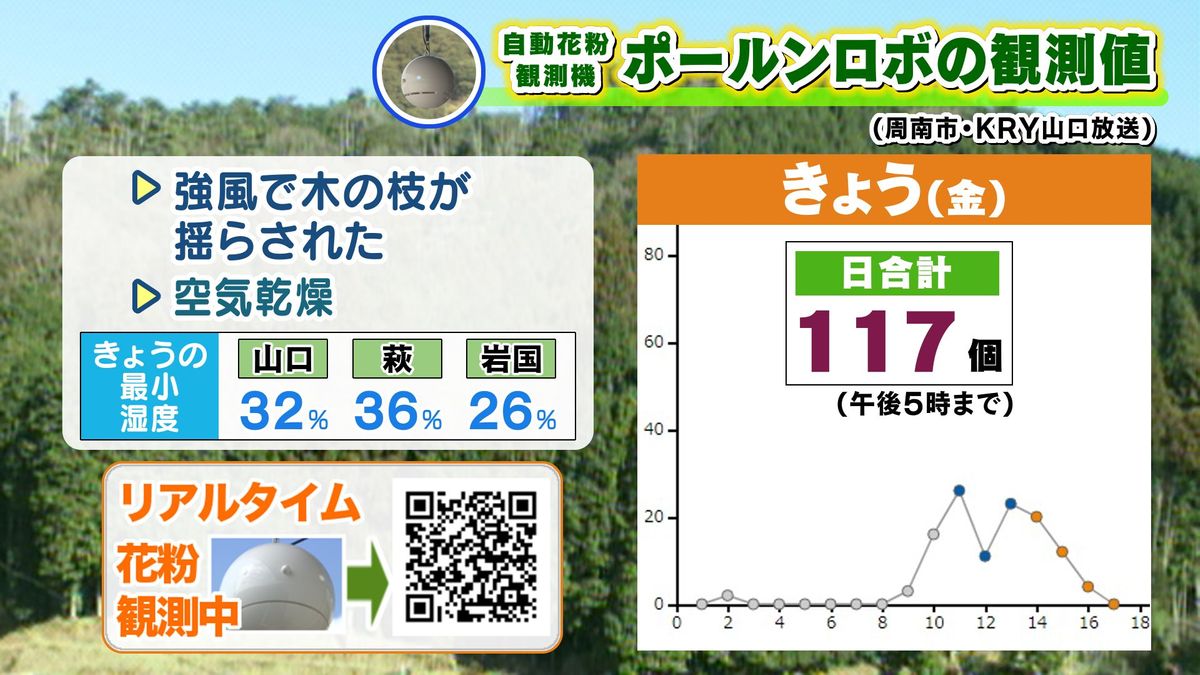 週末も花粉飛散に注意