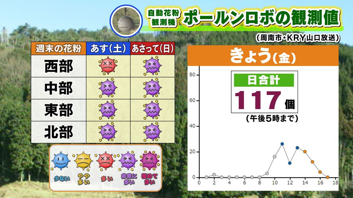 週末も花粉飛散に注意