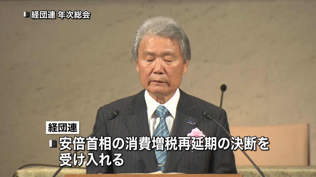 経団連「消費のてこ入れ策実行」求める