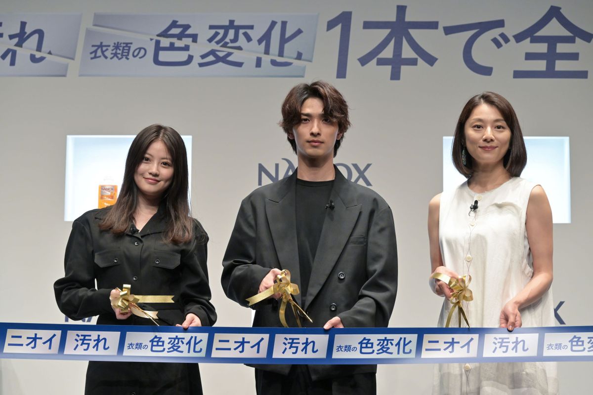 （左から）今田美桜さん、横浜流星さん、小池栄子さん