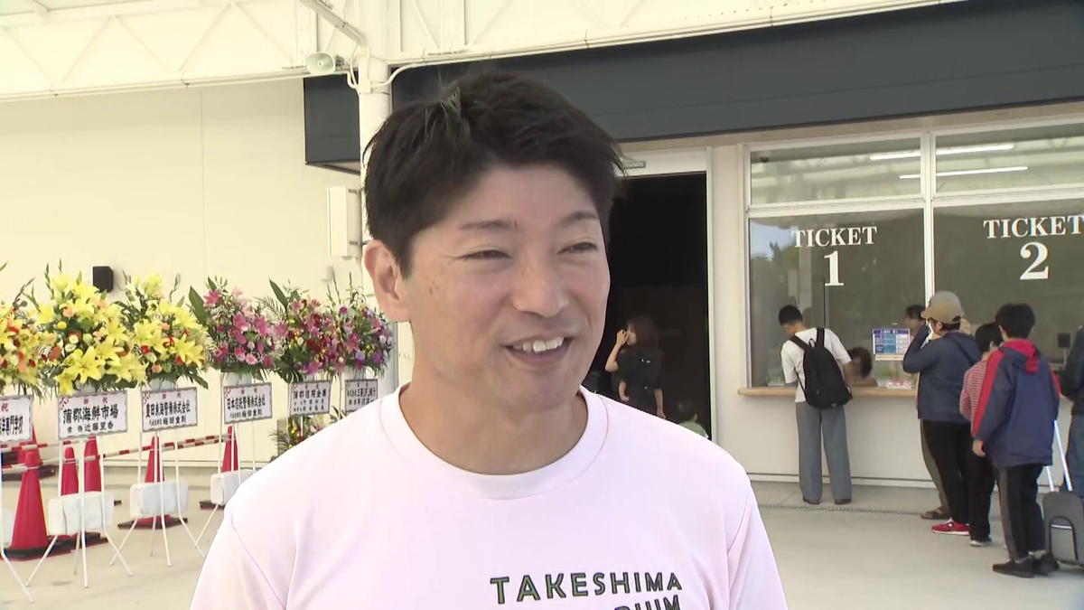 竹島水族館の小林龍二館長