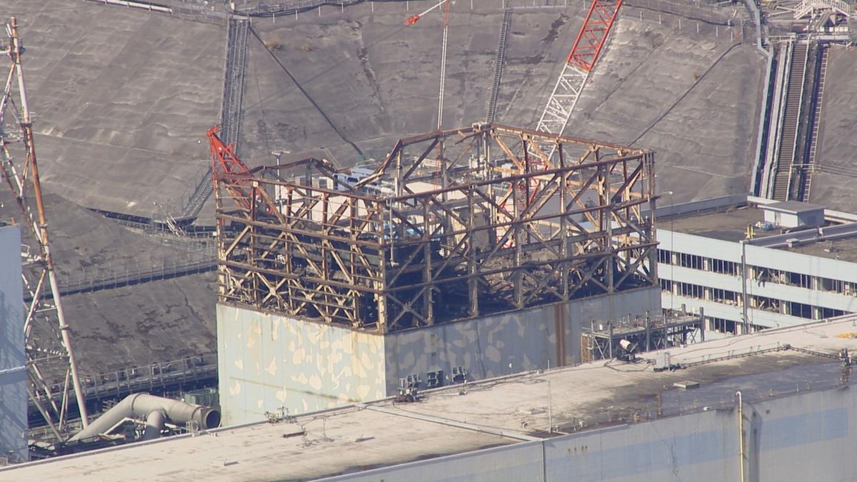 【約9分30秒の映像】福島第一原発1号機格納容器内部　燃料デブリとみられるつらら状の塊