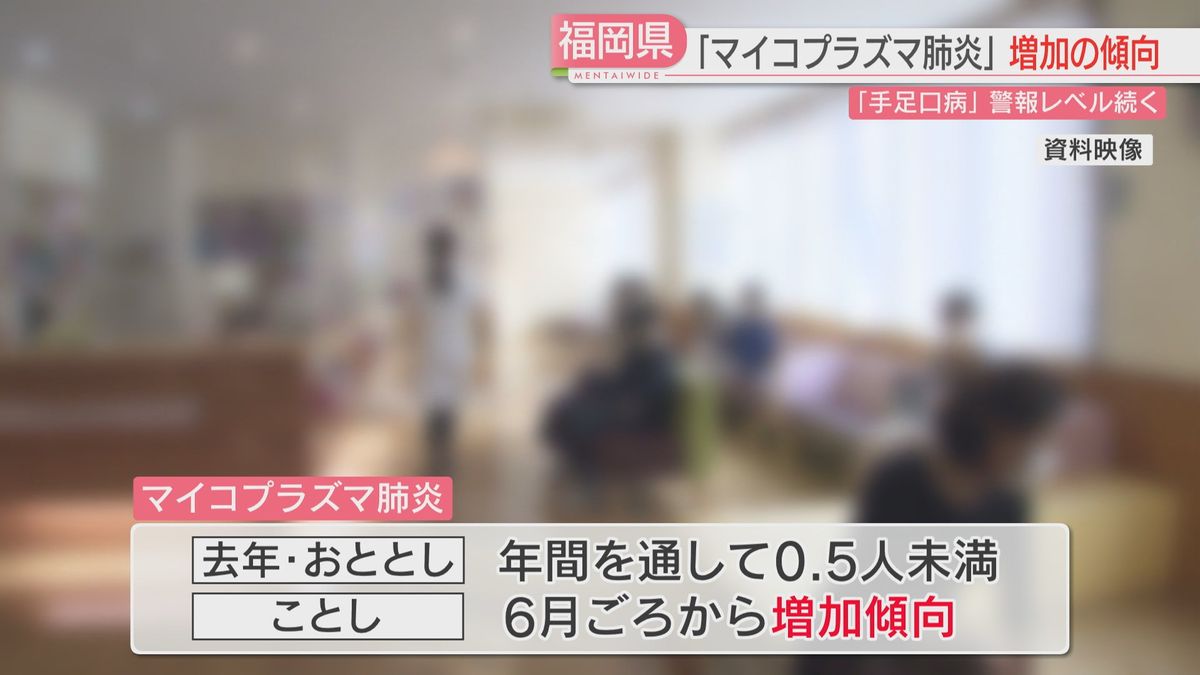 【感染症】「マイコプラズマ肺炎」県内で増加傾向　「手足口病」は16週連続で警報レベル　感染対策を呼びかけ　福岡