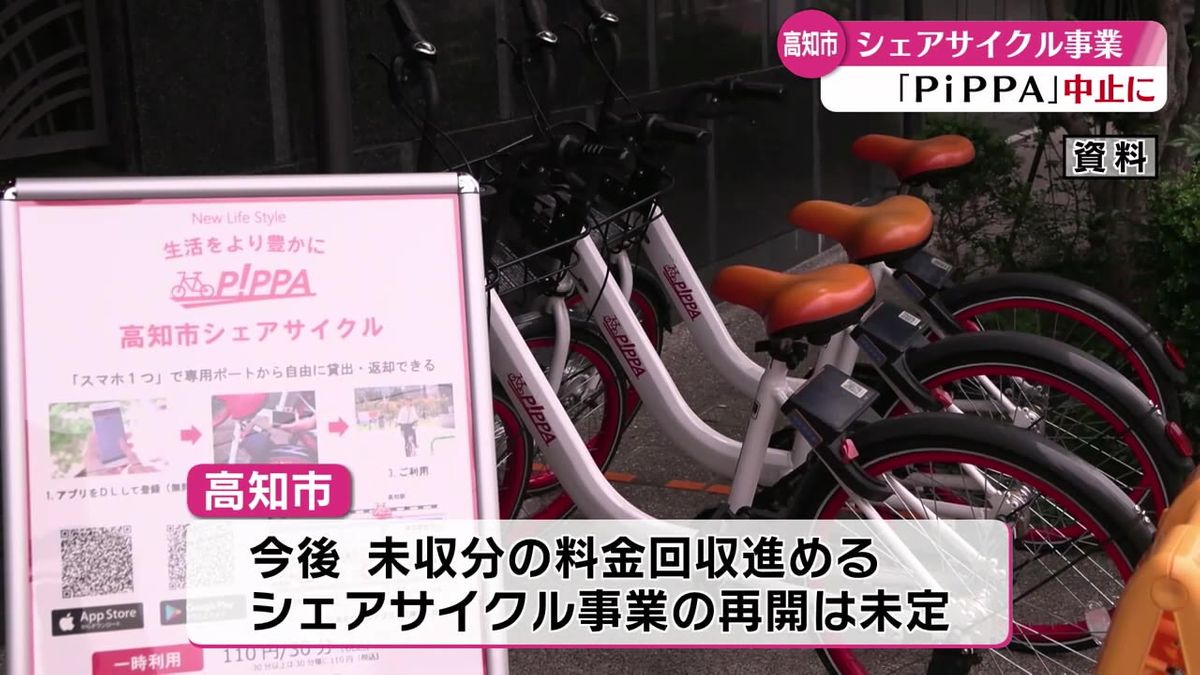 高知市のシェアサイクル事業『PiPPA』事業中止へ【高知】