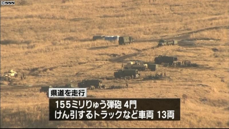 米軍車両が道を誤って県道を走行　大分