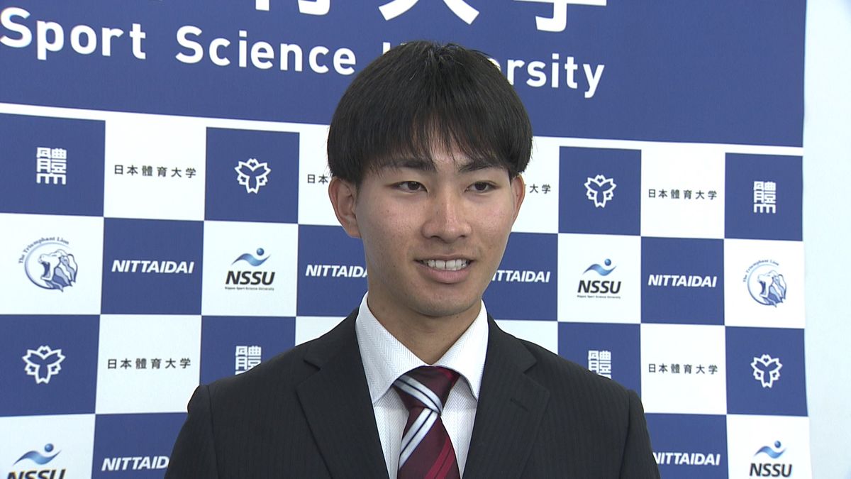 「ドラフト1位でプロへ」U-18侍ジャパン・生盛亜勇太が日本体育大学に入学　最速は150キロ