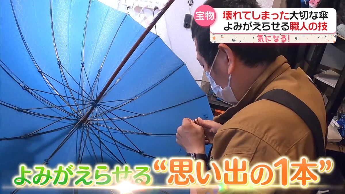 「どんな傘でも直します」大切な傘よみがえらせる職人技　修理店に密着