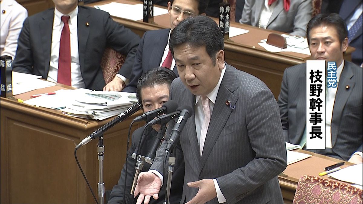 衆院予算委　民主・枝野氏が臨時給付金批判