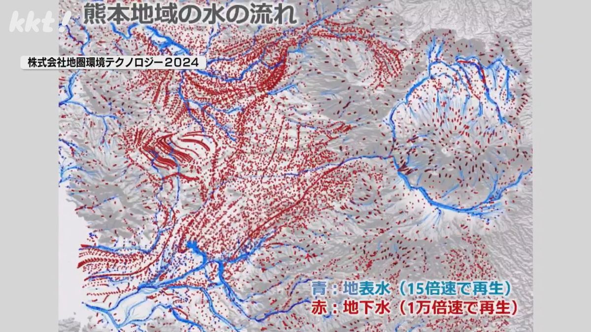 熊本地域の水の流れ(株式会社地圏環境テクノロジー2024)