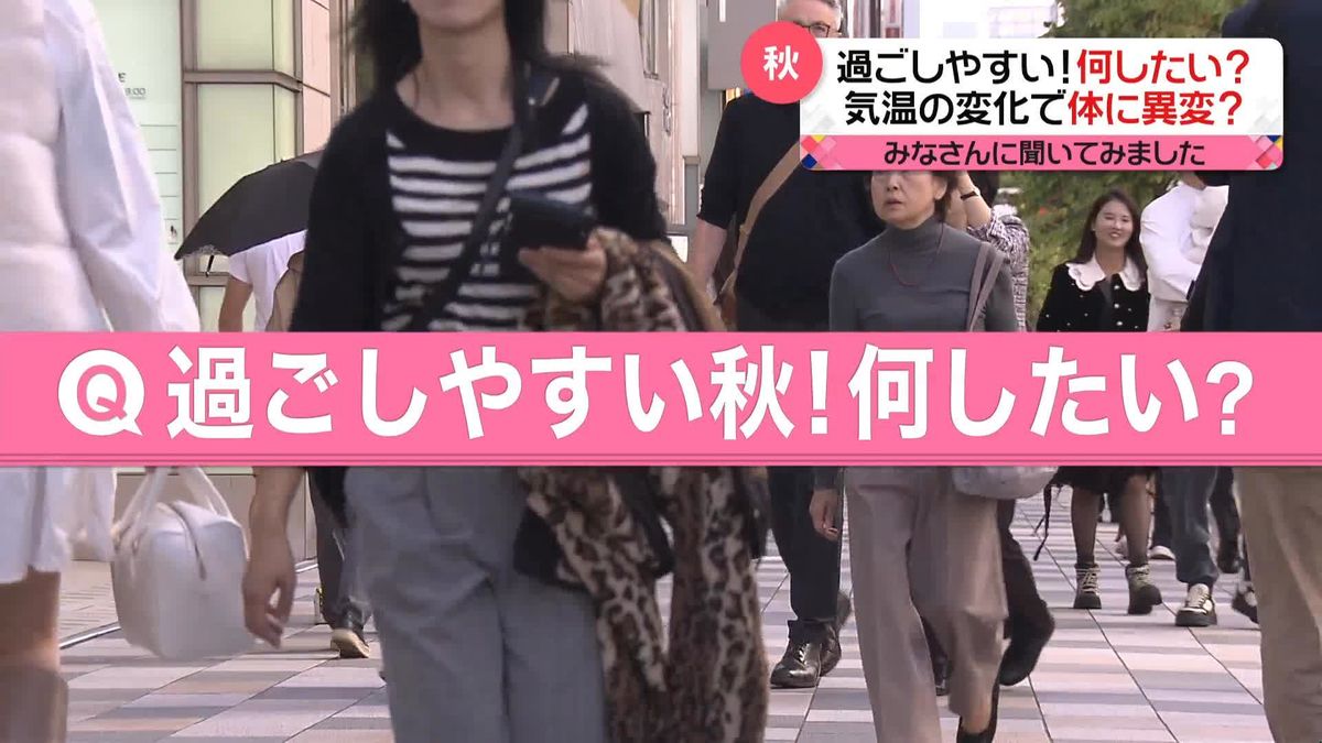 各地で秋の風物詩　関東地方は秋晴れ「過ごしやすい秋！何したい？」