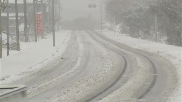 この冬一番の寒気の影響で広い範囲で雪　玖珠で－5.5℃　大分市では初氷　大分