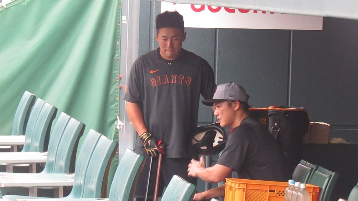 “浅野プロ初ホームラン”巨人ドラ1浅野翔吾が第1号 試合前に坂本勇人に打撃アドバイスもらう