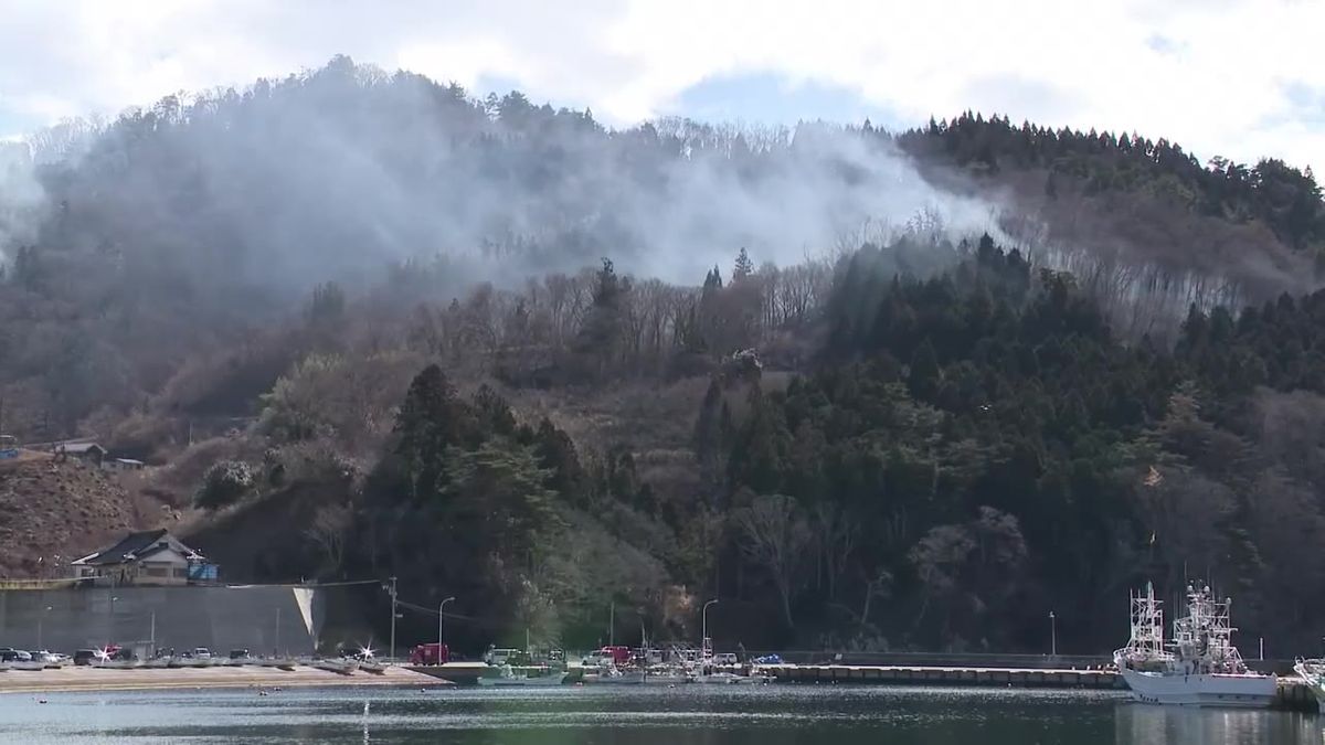 大船渡山火事延焼続く　62世帯157人に避難指示　焼失面積225ヘクタールに拡大　岩手