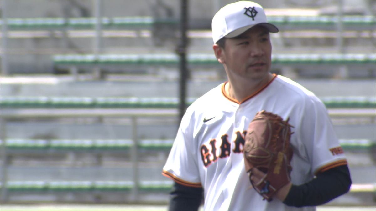 【巨人】田中将大の登板に球場がわく　今キャンプ初のライブBPで坂本勇人らと対戦