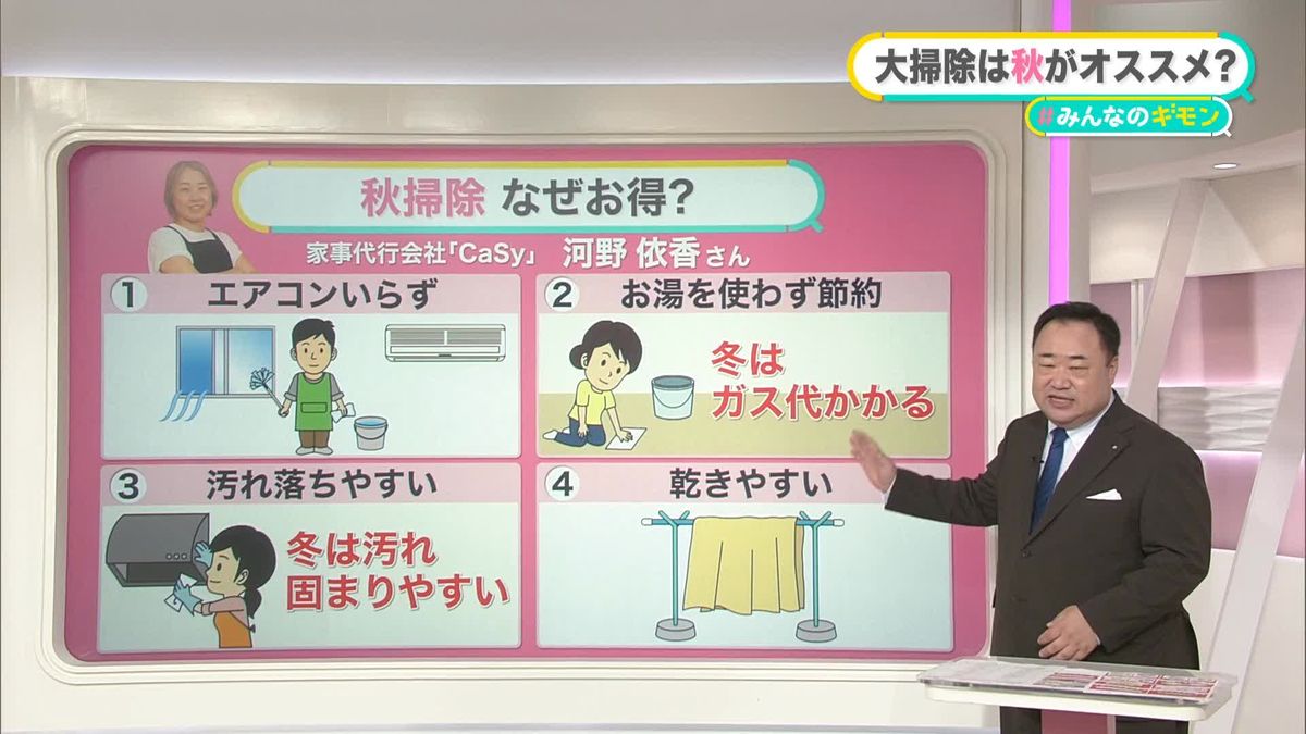 大掃除は秋がオススメ…光熱費など抑えておトクに　「早割」行う業者も　【#みんなのギモン】