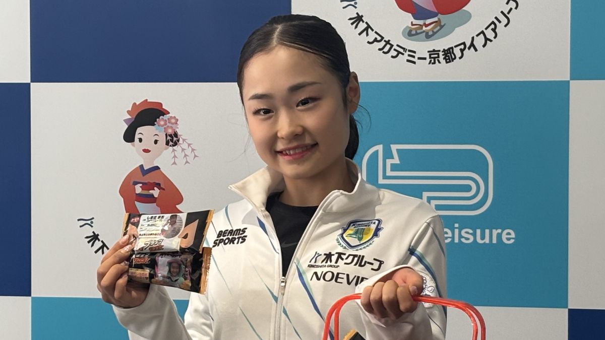 フィギュアで世界初の偉業へ「3連覇したいけど…」16歳・島田麻央が大舞台へ決意 報道陣には“特注”バレンタインチョコをプレゼント