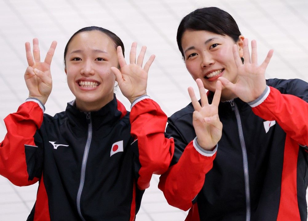 東京五輪確実　榎本＆宮本ペア飛込Ｗ杯８位