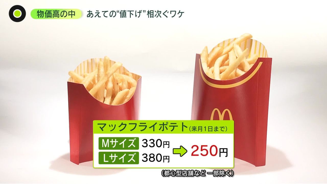 マックのポテト値下げ”のワケとは 「値上げラッシュ」の中なぜ？ 東武 