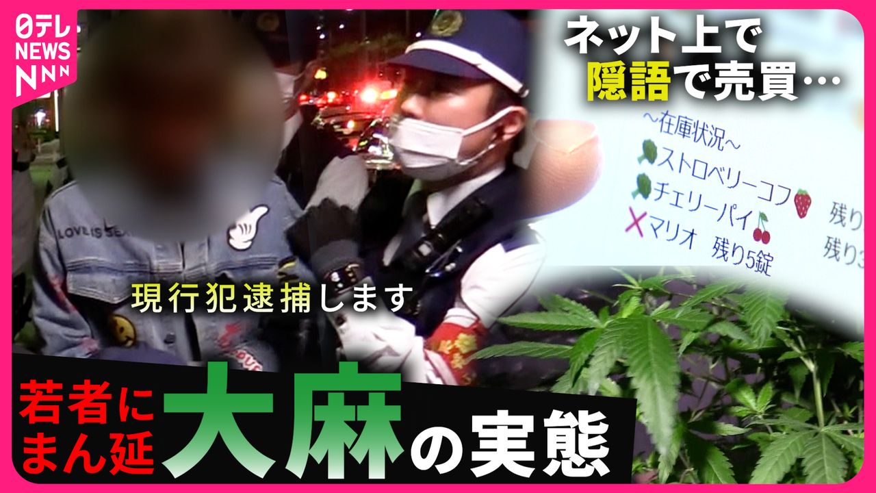 若者にまん延する大麻…｢そんな悪いものじゃない｣ “マトリ”に密着取材 覚醒剤へのゲートウェイ（2024年5月10日掲載）｜日テレNEWS NNN