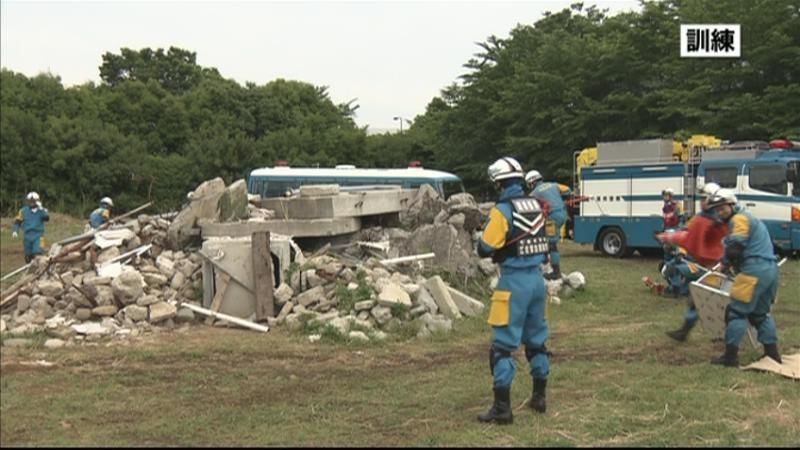 広域緊急援助隊が訓練　卓越した技能を披露