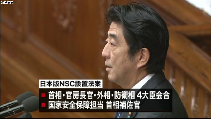 「日本版ＮＳＣ」設置法案、審議始まる