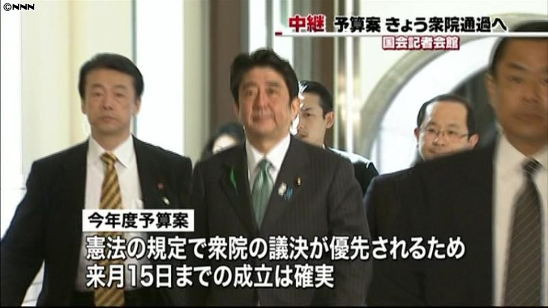 今年度予算案　きょう衆院本会議で可決へ