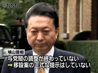 鳩山首相、移設案は提示していないと強調